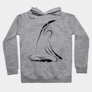 Abstract pilates pose Hoodie